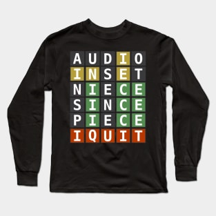 I Quit Wordle Long Sleeve T-Shirt